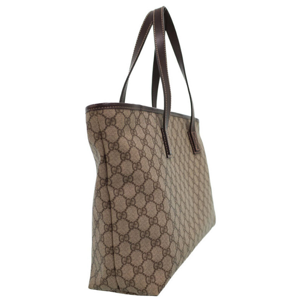 Gucci Bag Supreme Tote leather canvas coated GG brown GG monogram